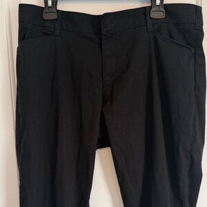 Dickies Women's Black Straight Leg Pants